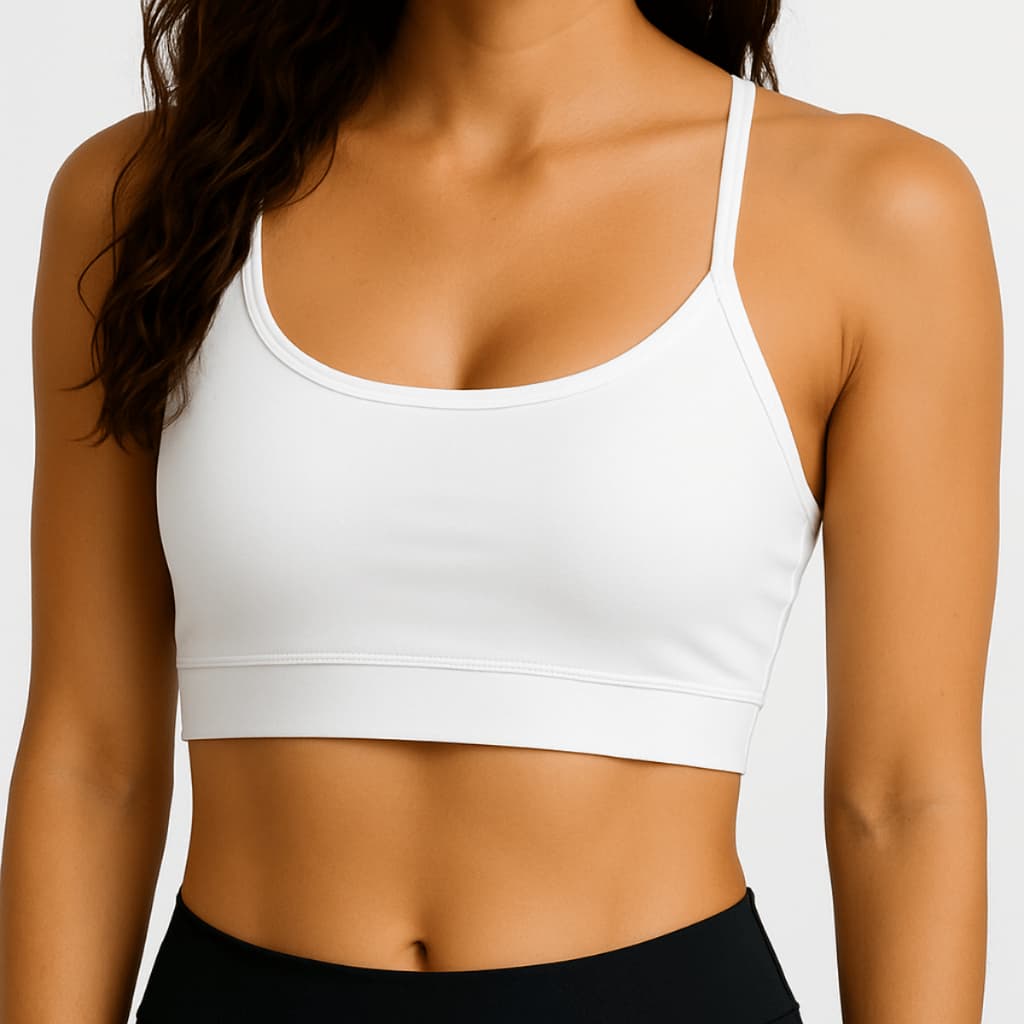 Top Academia Feminino com Bojo  Suplex Alça Fina Top Fitness Alcinha Regatinha Feminina