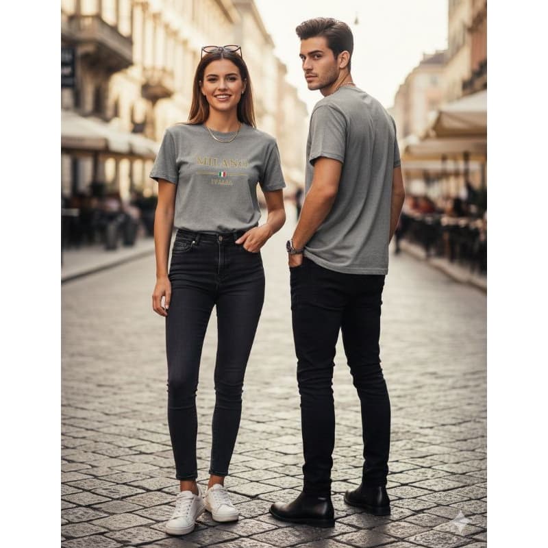 Camiseta Unissex Milano – Estilo Italiano 100% Algodão Premium