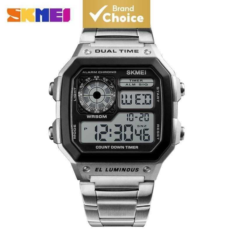 Relógio masculino SKMEI 1335 Prata P ENTREGA
