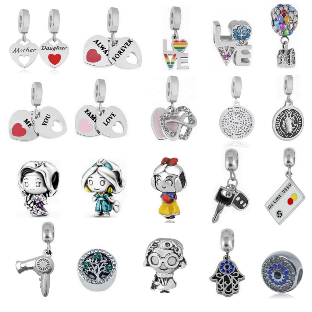 Berloque Charm em Aço Inox para Pulseira
