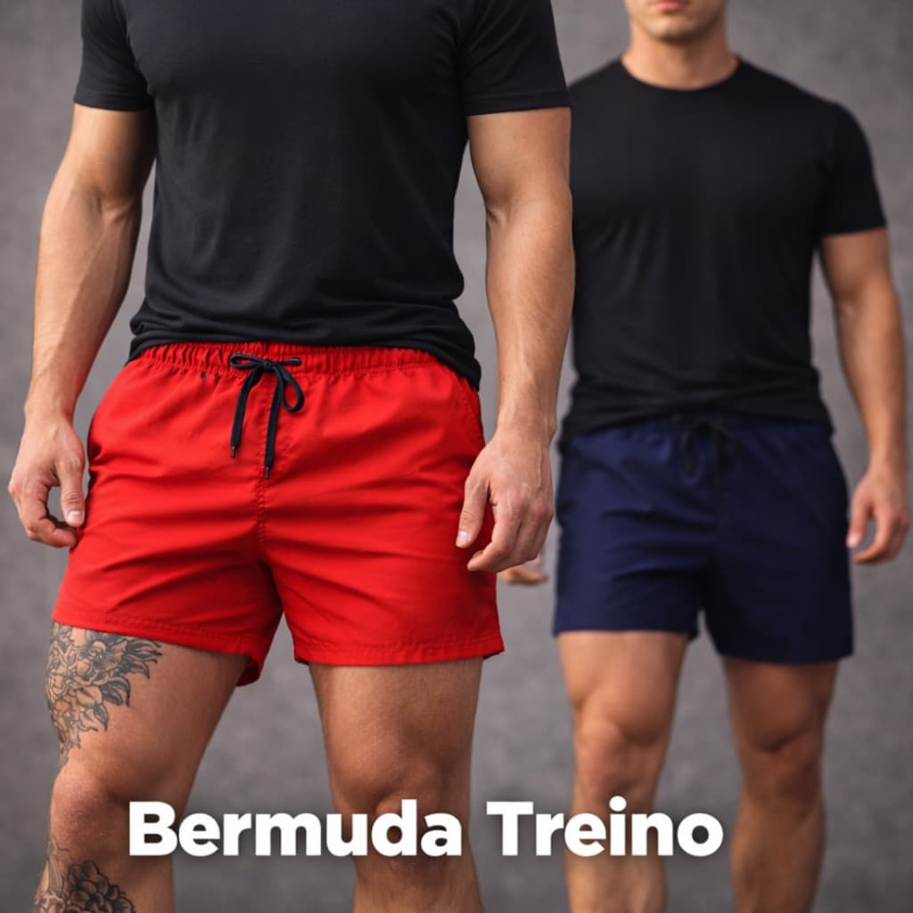 Bermuda Tactel Short Masculino Liso Shorts Esporte Casual Praia Academia