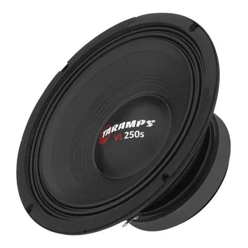 Woofer Taramps 7 Driver 8 Pol. Vl 250s 125w Rms 8 Ohms Cor Preto