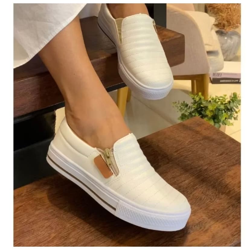 Tênis Feminino Leve Casual Macio Antiderrapante Para Caminhada Dia a Dia Festa 34 ao 39