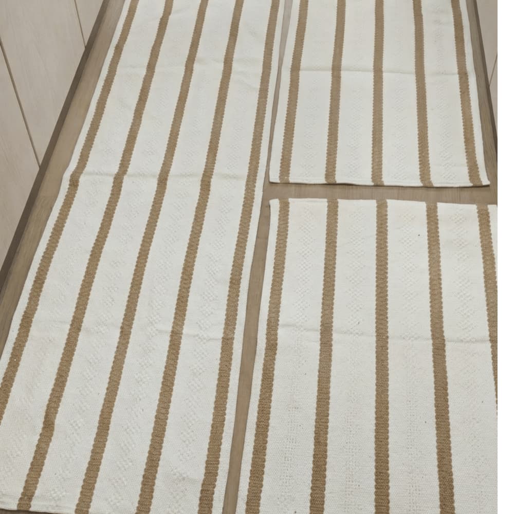 Kit Passadeira e 2 Tapetes Premium 100% Algodão Lavável na máquina de lavar