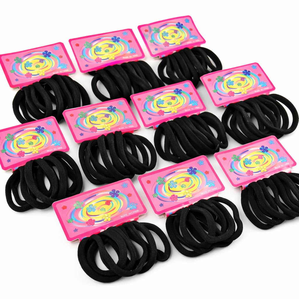 Kit 72 Xuxinha Para Cabelo de Meia e Elástico Médio Rabicó Scrunchie 4cm