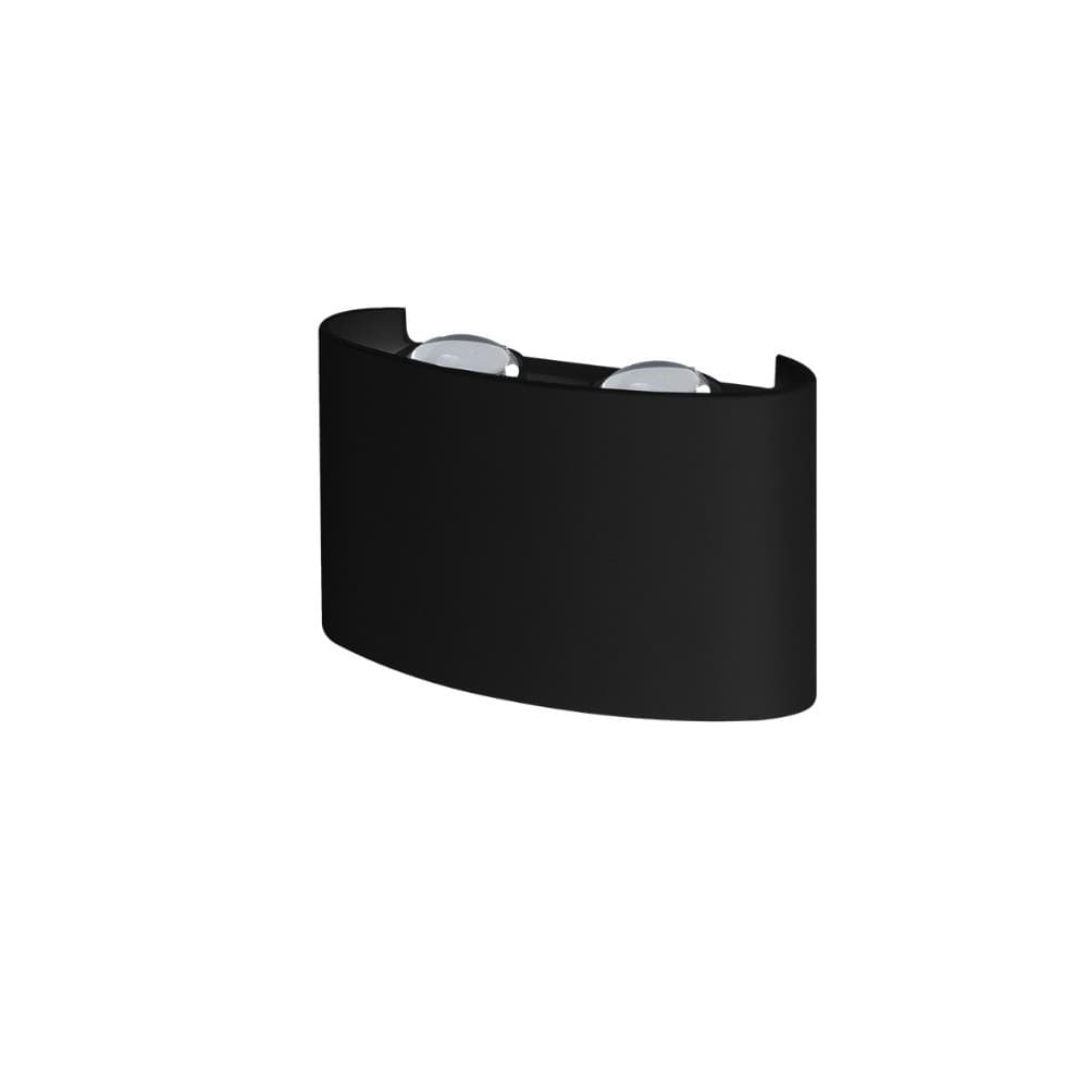 Luminária LED Arandela 4 DOTS Preto 4W 3.000K Branca Quente Iluminação Eficiente para Residências e Escritórios