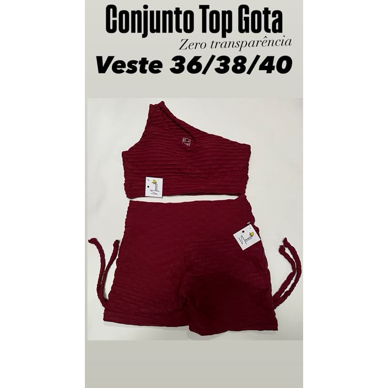 Conjunto zero transparência costura reforçada com Empina bumbum