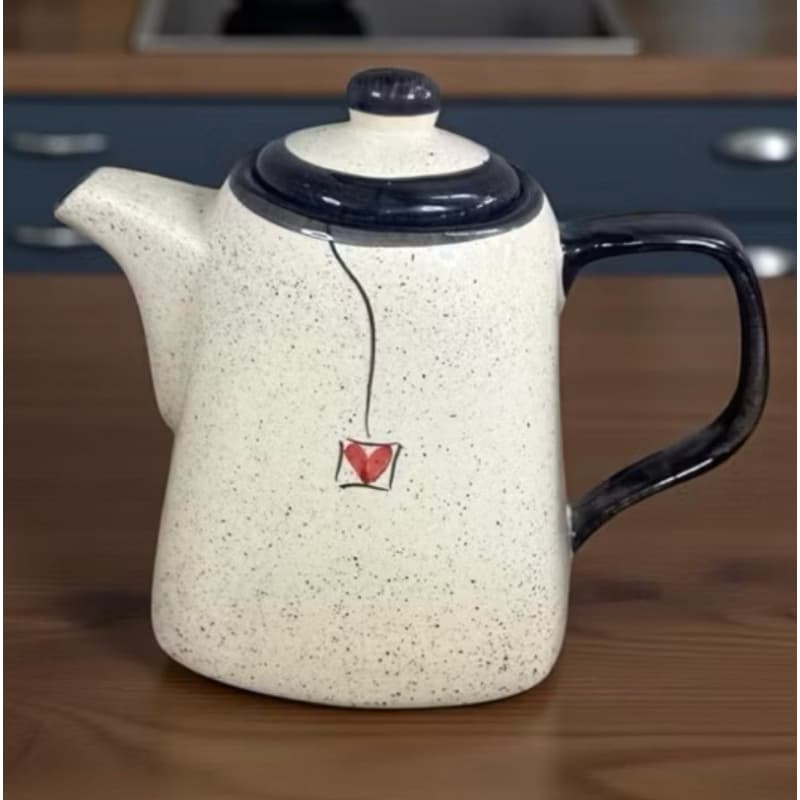 Chaleira  Bule Para Chá ou Café 1 litro De Cerâmica feito a Mão