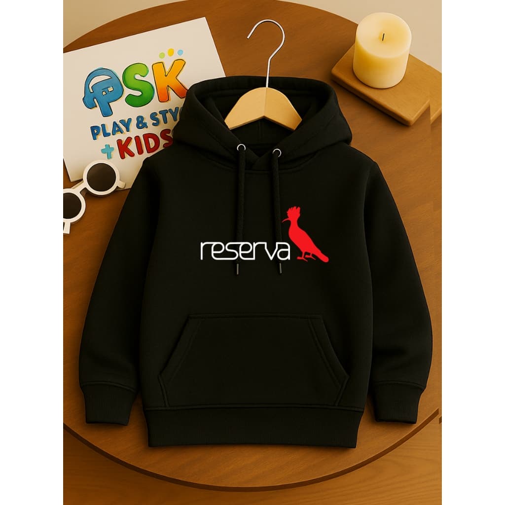 Moletom Infantil Reserva com Capuz Flanelado Inverno Menino Menina