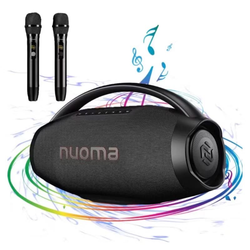 Caixa De Som Nuoma 200w Portátil Estéreo Alta Hifi Inclui Microfon NM-AIP601M