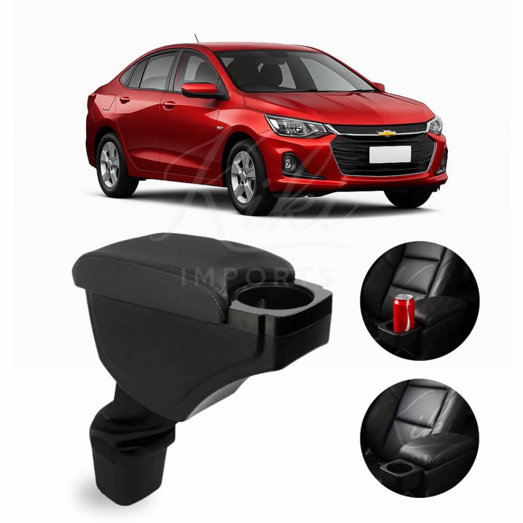 Apoio de Braço Encosto Cobalt, Novo Onix e Onix Plus Console Central C/ Porta Copos e Porta Objetos