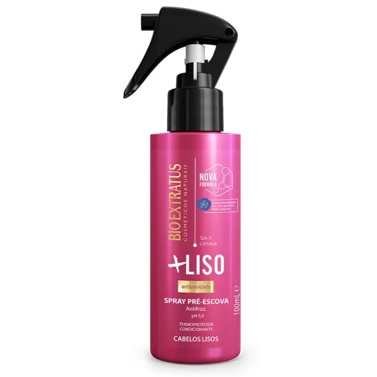 BIO EXTRATUS FINALIZADOR SPRAY +LISO  (PROTETOR TÉRMICO E ALINHAMENTO DOS FIOS)