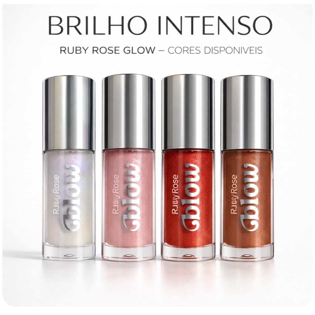 Gloss Labial Ruby Rose Blow Brilho Intenso 6 Cores – Efeito Iluminado e Hidratante