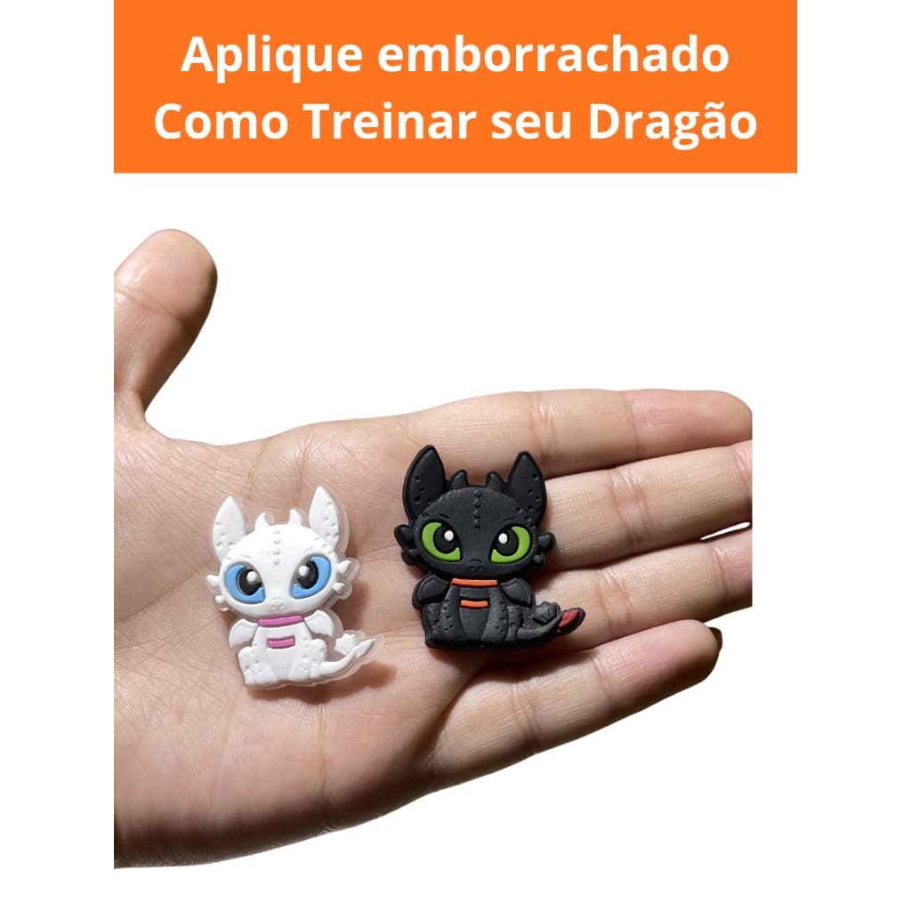 Aplique Emborrachado Como Treinar Seu Dragão – Kit com 20 Peças