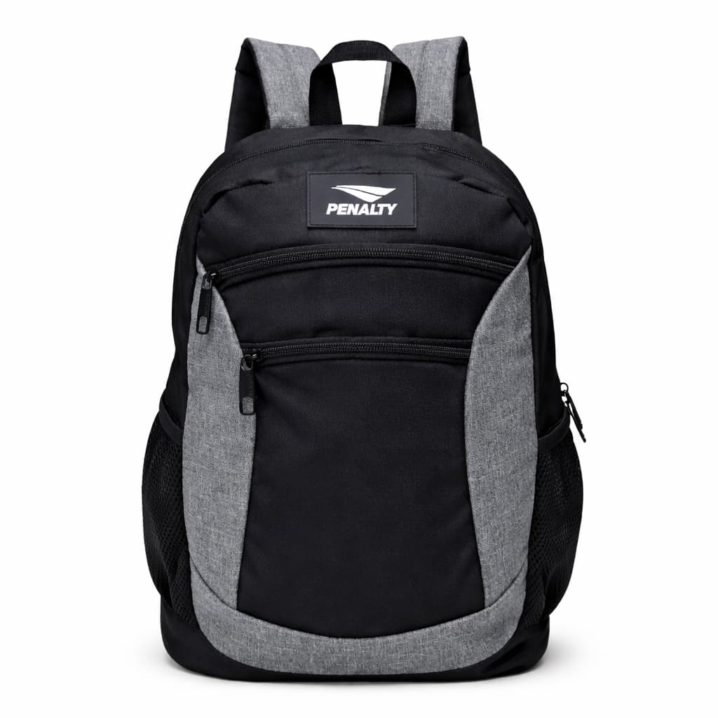 MOCHILA ESPORTIVA PENALTY PRETA/CINZA 43X30X14 18 LTS MOD PNLT-229