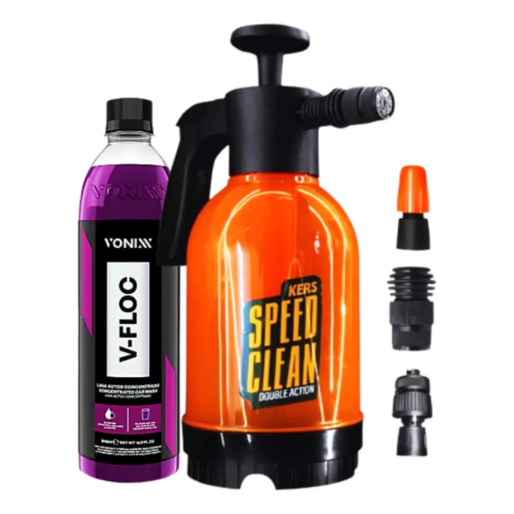 V-floc Snow Foam Espuma Foam Pulverizador Espuma Speed Clean Kers Laranja