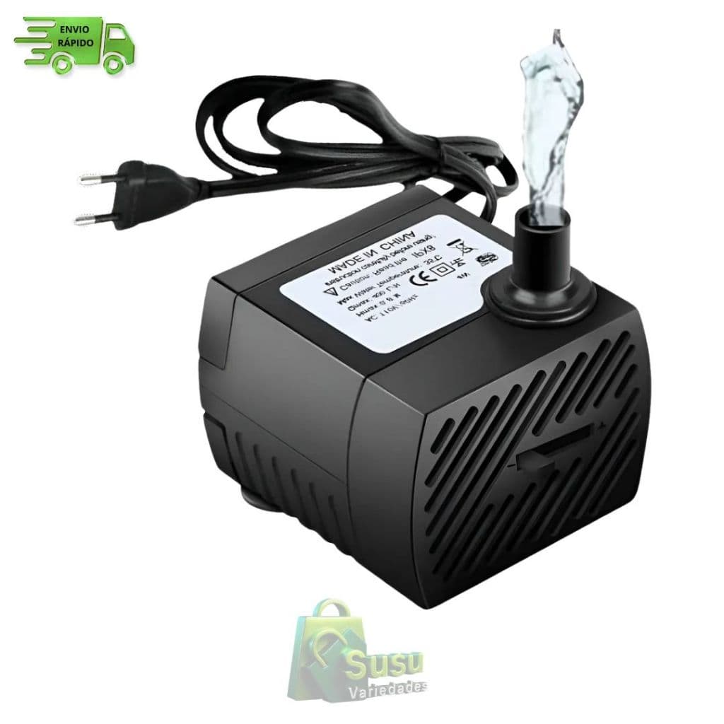 Mini Bomba Submersa Elétrica para Drenagem > Aquários Ideal - para Uso Doméstico Cascatas Hidroponia  Bebedouros Pet
