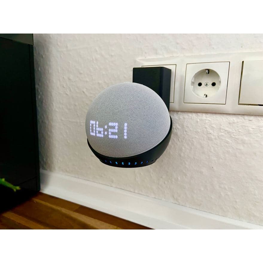 Suporte para Alexa Echo Dot 4 ou 5 Amazon de Tomada saida de Luz