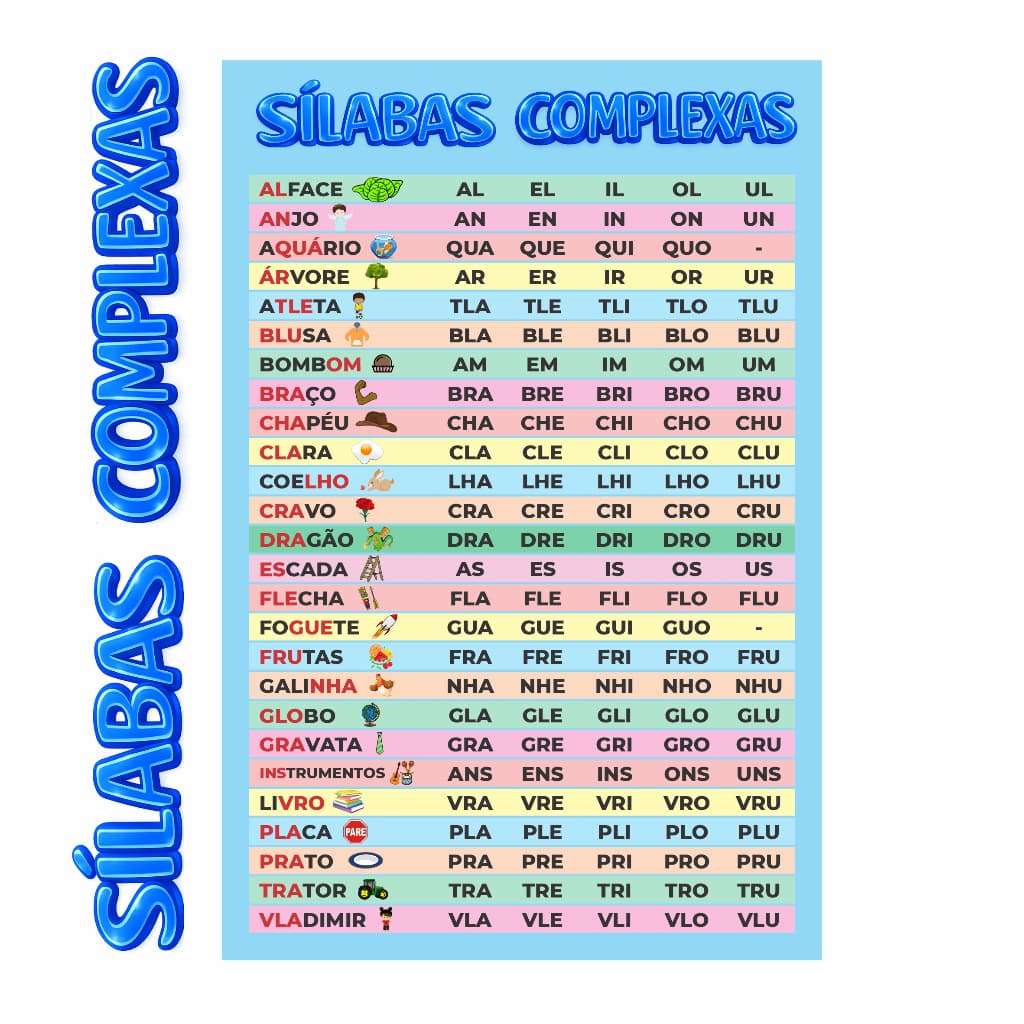 Banner Silabas Complexo Escolar Pedagógico