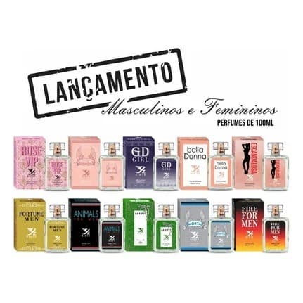 Perfumes Femininos e Masculinos de 100ml Kifty.