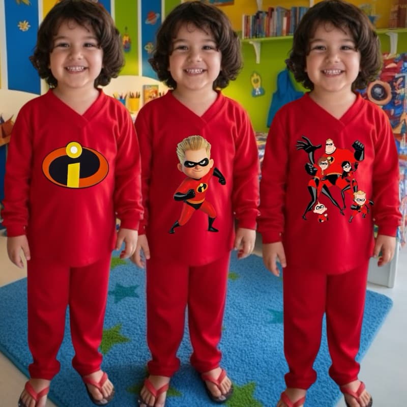 Pijama Infantil Longo Dos Incríveis Menino Masculino