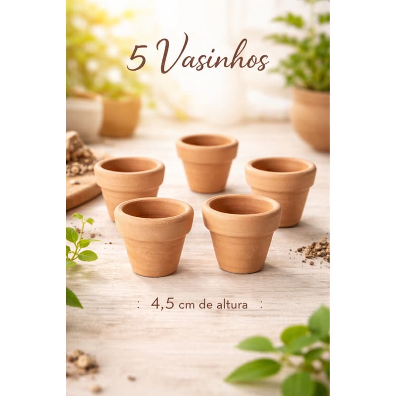 Kit Mini Vasinhos de Barro/ lembranças , presentes Afetivos~ideal para igreja/ vasos Artesanais