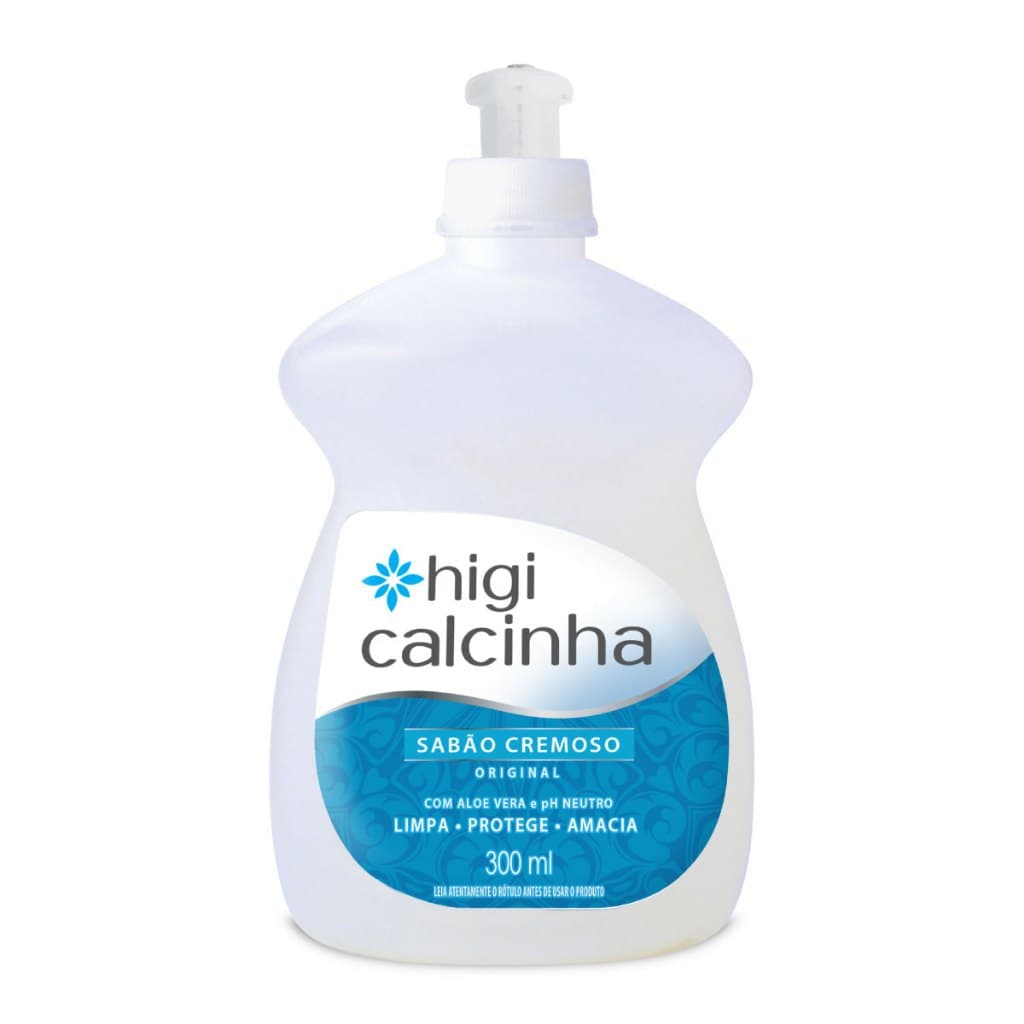 Higi Calcinha Original Sabão Cremoso Para Lavar Roupas com pH Neutro, Aloe Vera e Branqueador Óptico