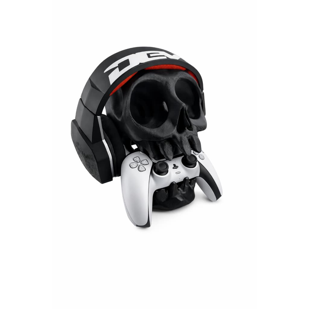 Suporte De Caveira Para Fone Headset E Controle Ps5 Parede
