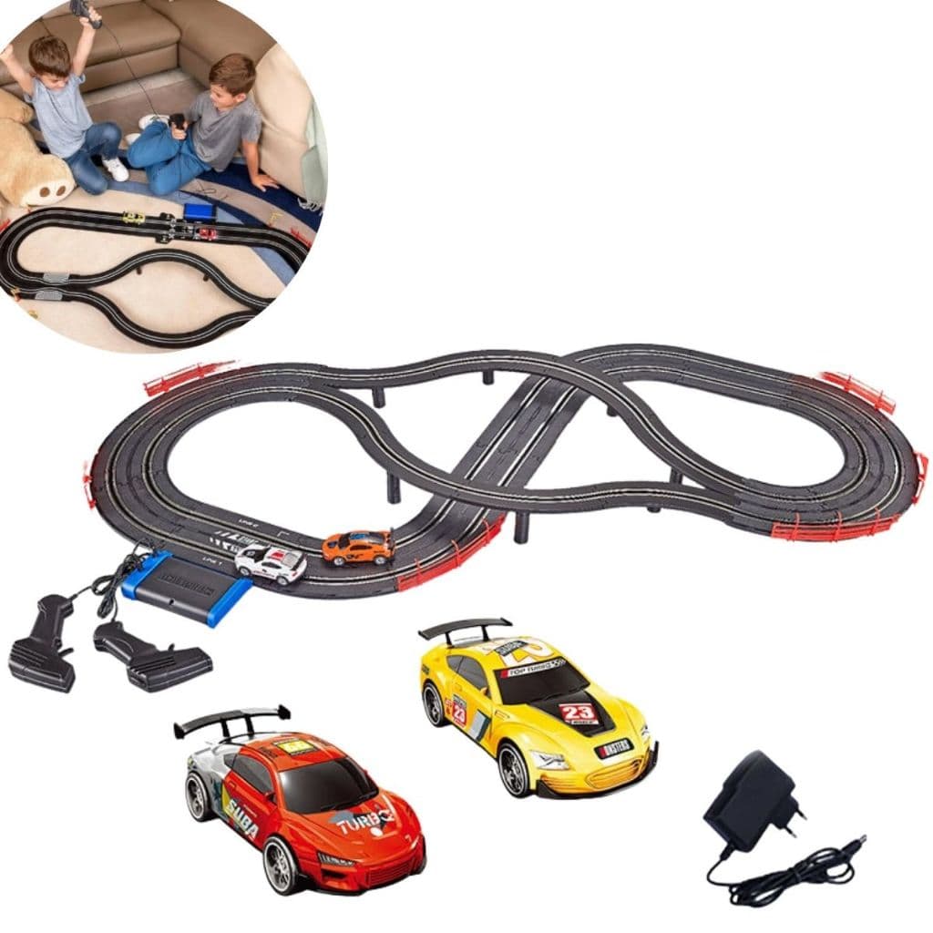 Pista Infantil com 2 Carrinhos 440CM de Extensão