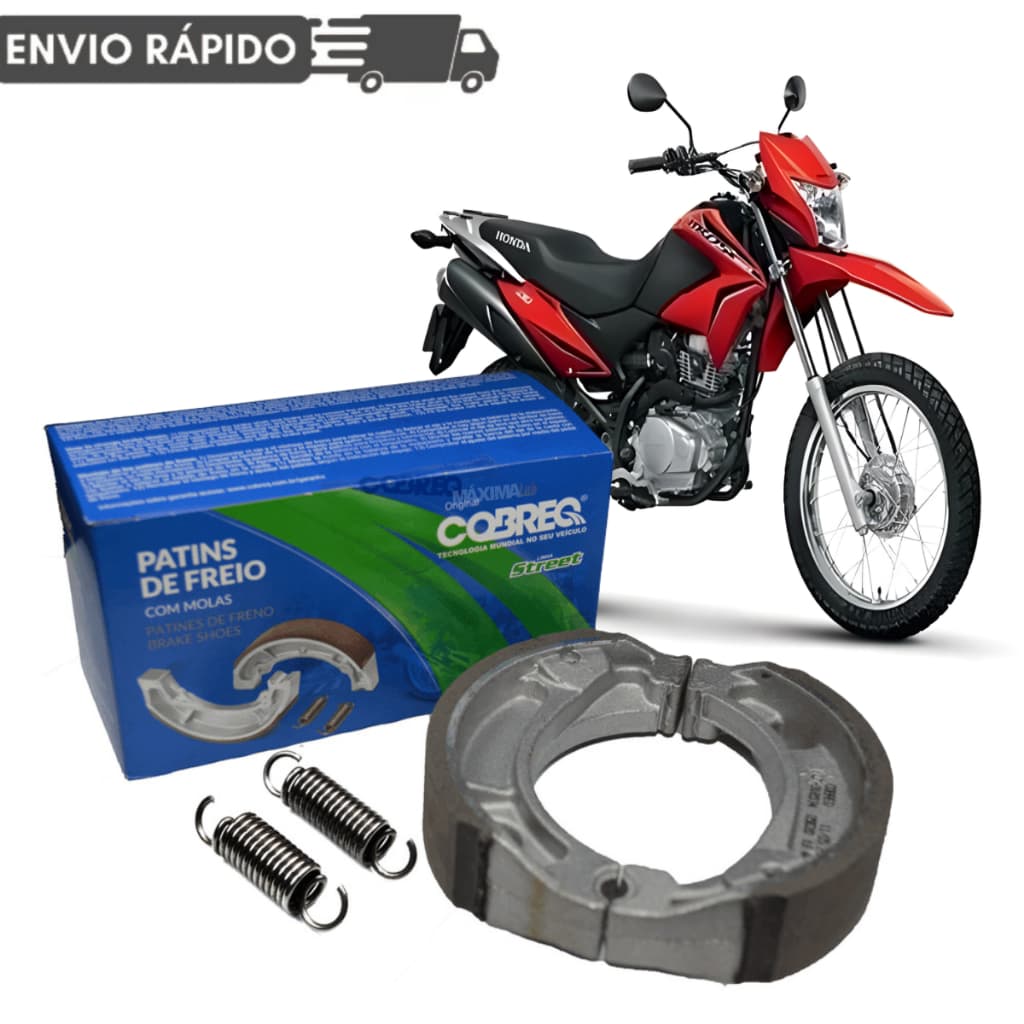 Patim Lona  Freio Traseiro Bros 125 Bros 150 Bros 160 Cobreq 0320cp