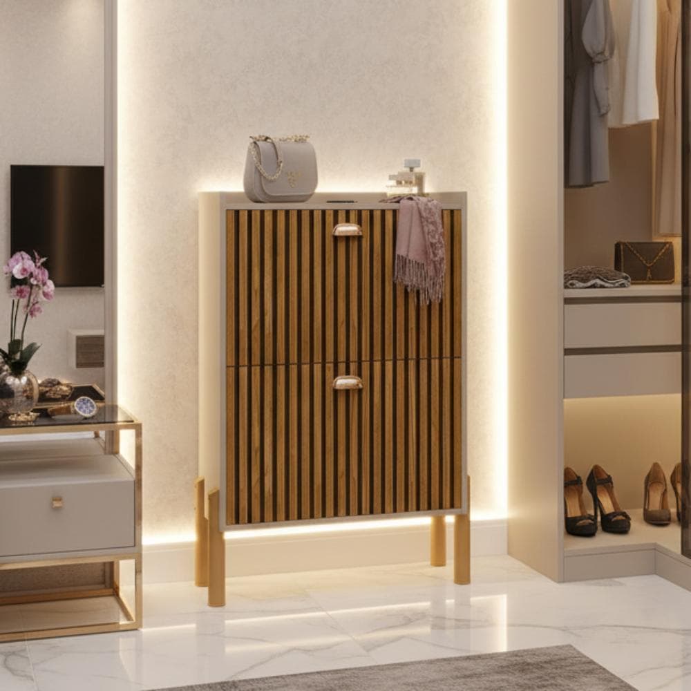 Sapateira Closet Lolla Multiuso Organizador Calçados Hall Entrada 12 Pares Sapato Organizadora