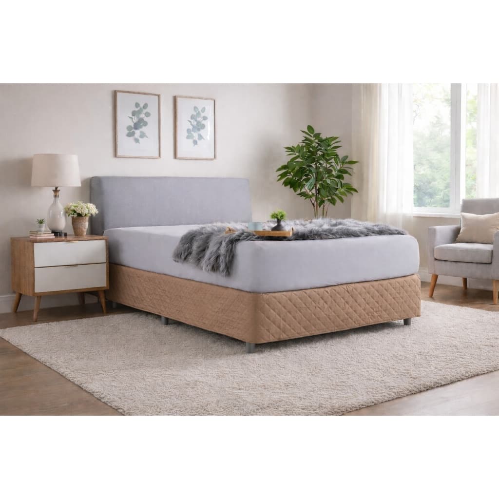 Saia Box Matelada Casal Micropercal Cobre Box Luxo Várias Cores