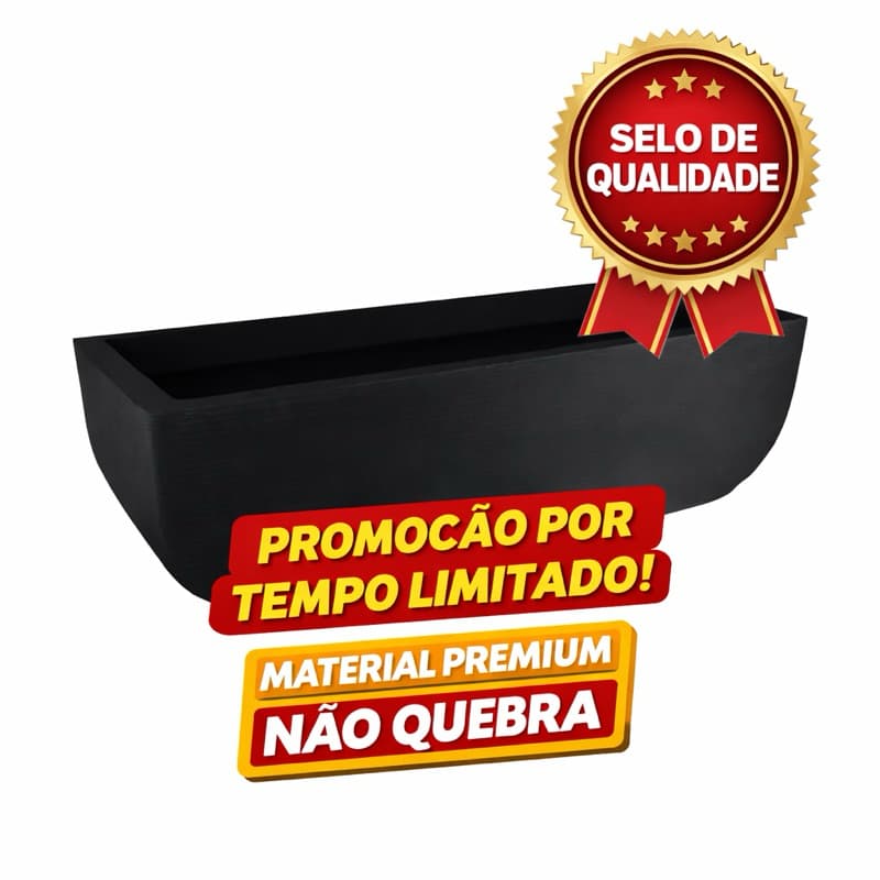 Vaso Jardineira Grande 84cm Polietileno Premium Para Plantas e Suculentas