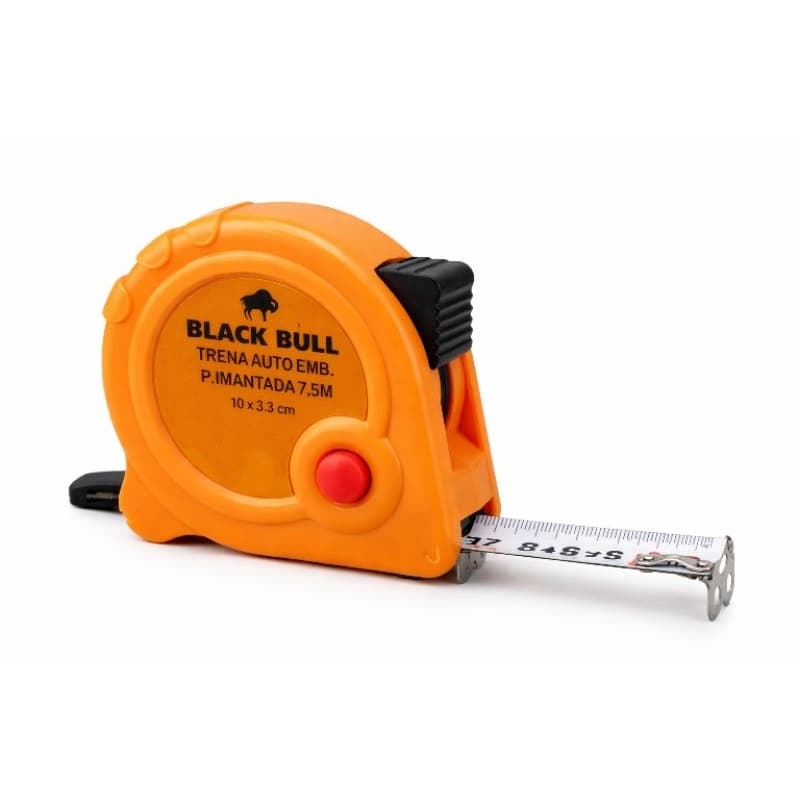 Trena fita Métrica com suporte  5m Black Bull