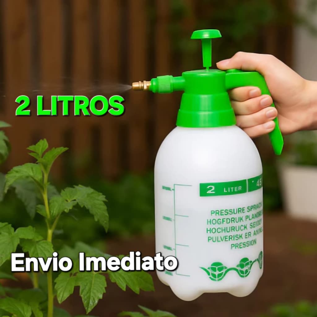 Pulverizador 2L Borrifador Para Jardinagem Limpeza Vidro Automotivo