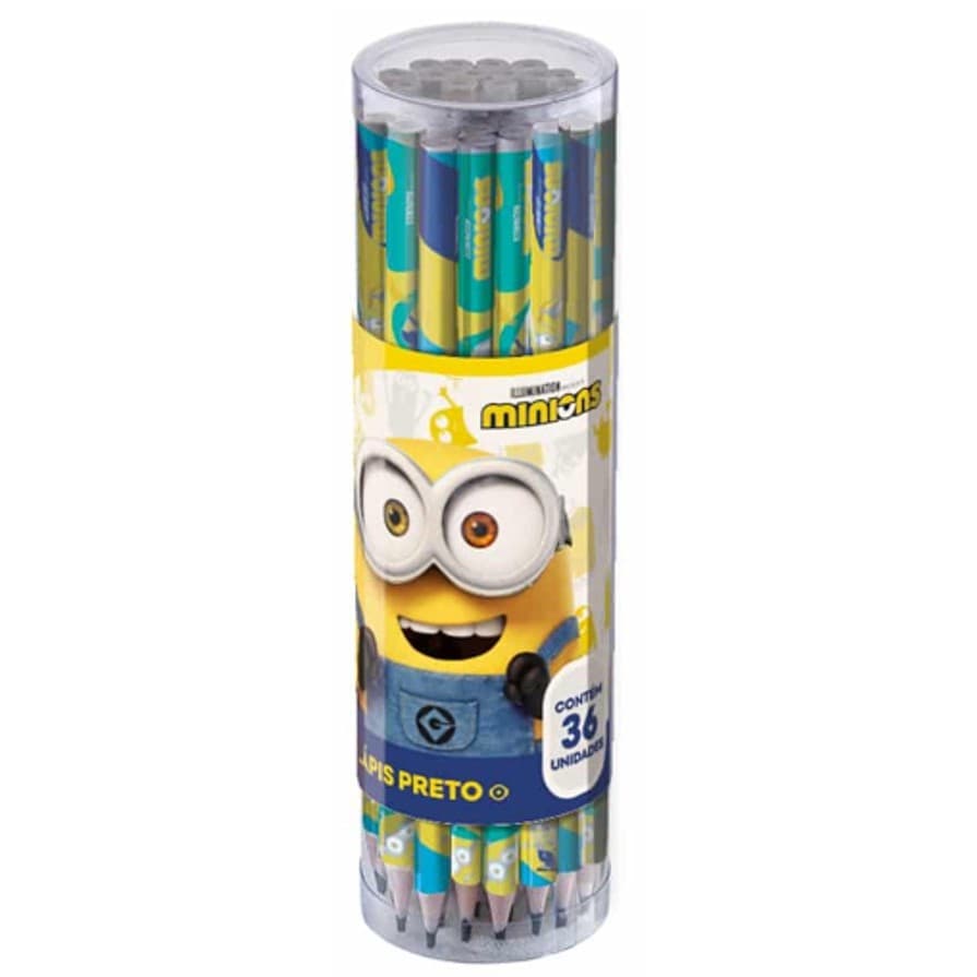 Pote Com 36 Lapis dos Minions Hb