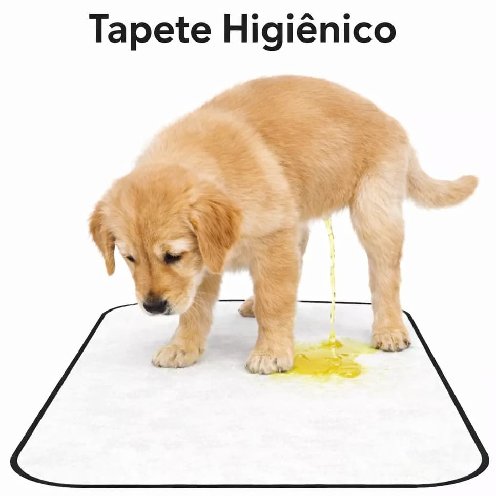 Tapete Higiênico Pet Lavável Preto – Econômico e Reutilizável