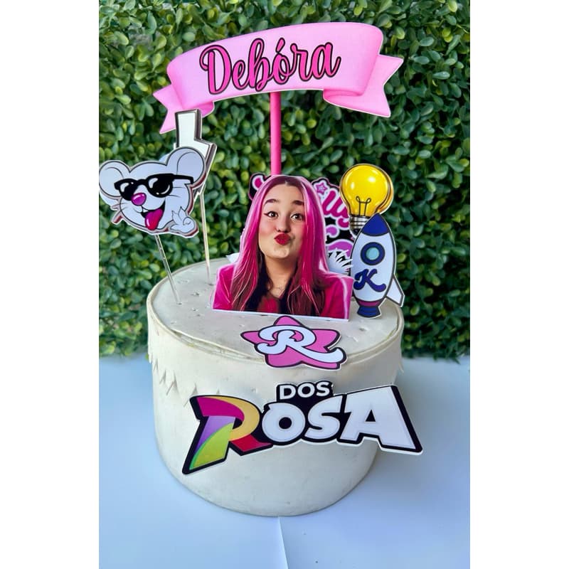 Topo/Topper De Bolo Emily Vick dos rosas MOD01, Premium, Clean, com camadas PERSONALIZADO COM NOME