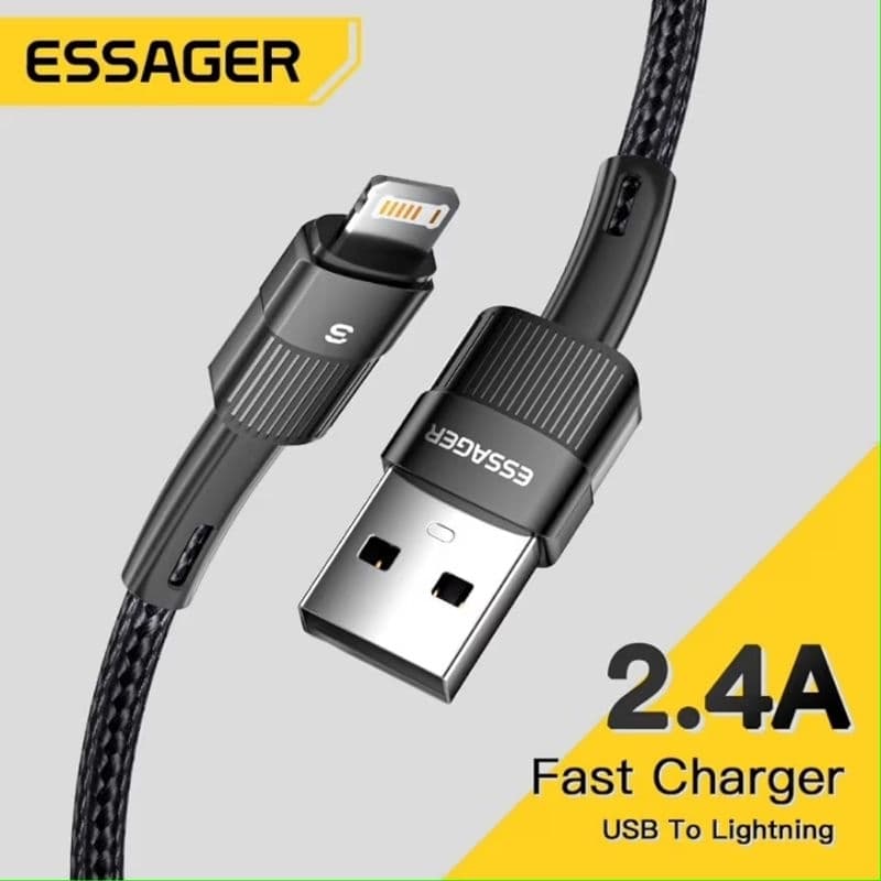 Cabo de Carregamento e Dados Lightning para iPhone 8, X, 11, 12, 13 e 14 Essager