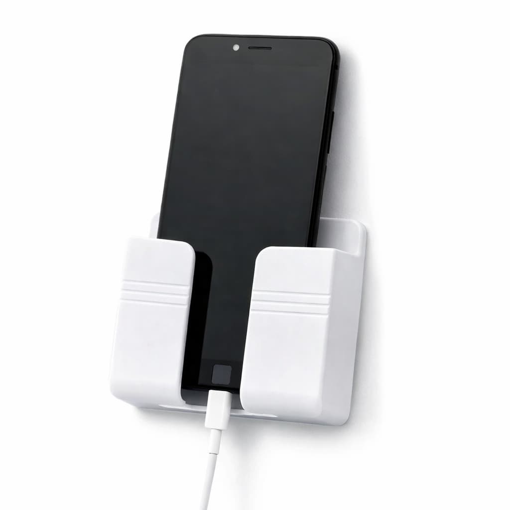 1 Suporte Multiuso De Parede Para Celular Controle Plástico Para Carregar Remoto Um Slot
