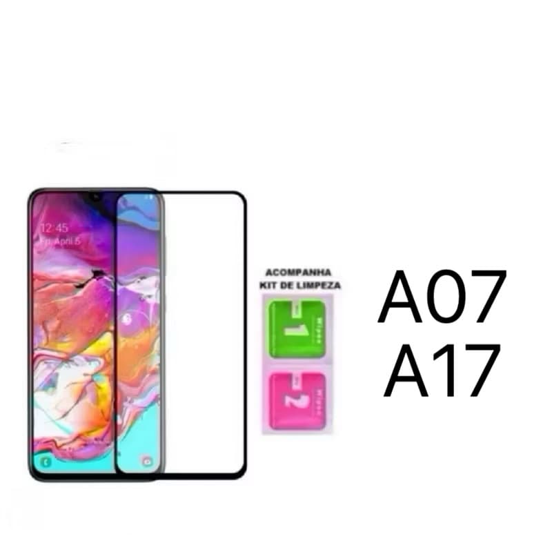 Película De Vidro Temperado 3D/9D Tela Para Samsung Galaxy A17 A07