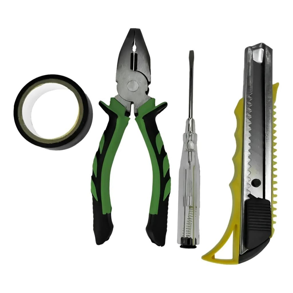 Kit De Ferramentas Barcelona Conjunto Básico 4 Peças Utilitario