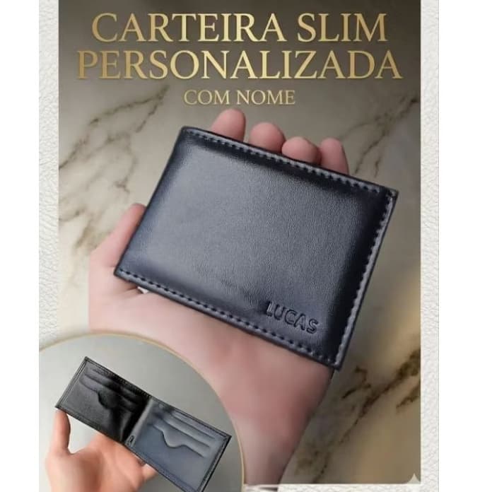 KIT 10  Carteira Slim personalizada presente padrinhos casamento