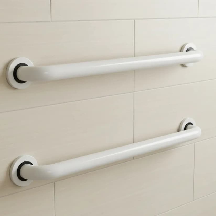Kit 2 Barras de Apoio 60cm Alça Segurança Idosos e Deficientes Acessibilidade Corredor Várias Cores