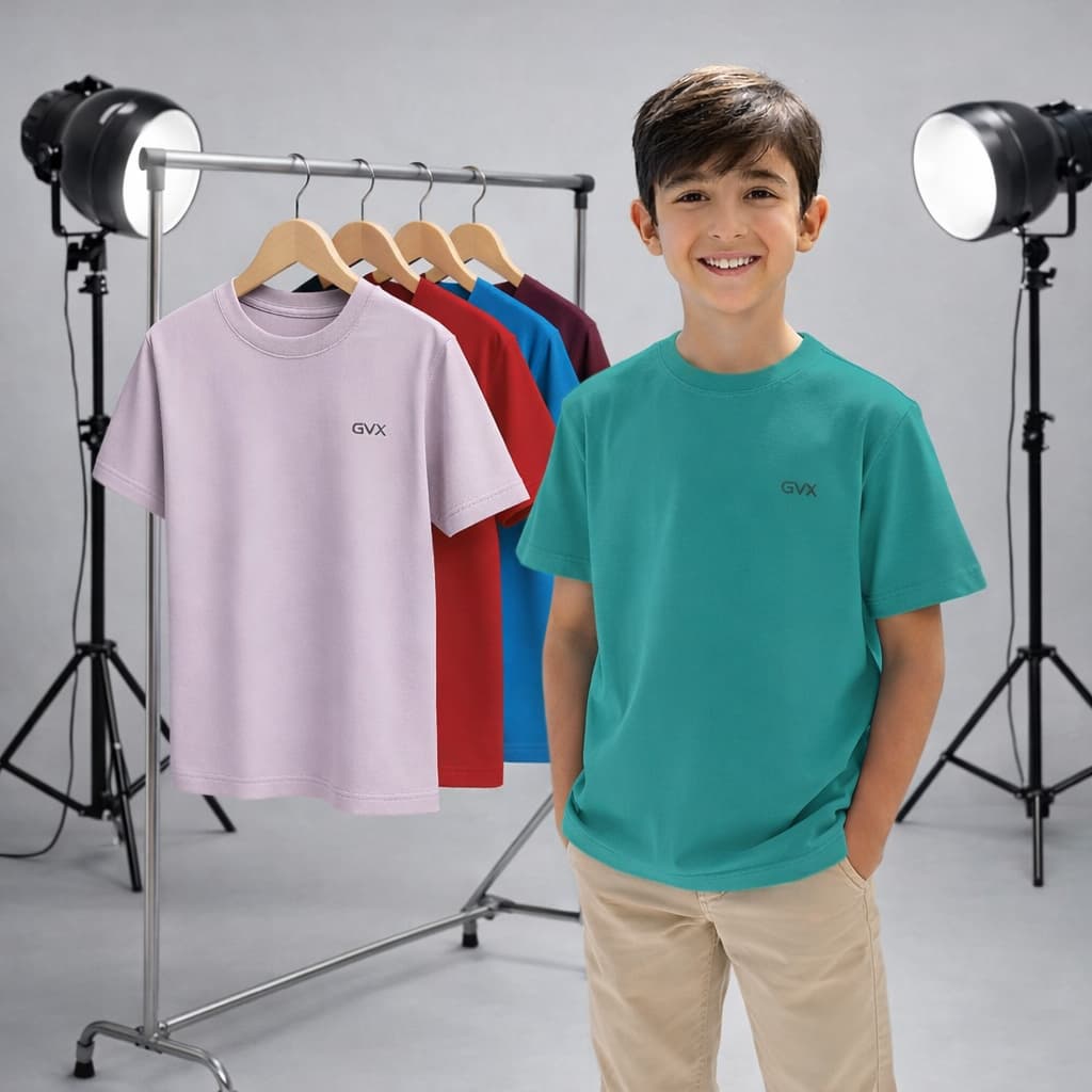 Camisa Infantil Menino Gola Redonda Básica de algodão Várias cores e tamanhos 2 4 6 8 10 12