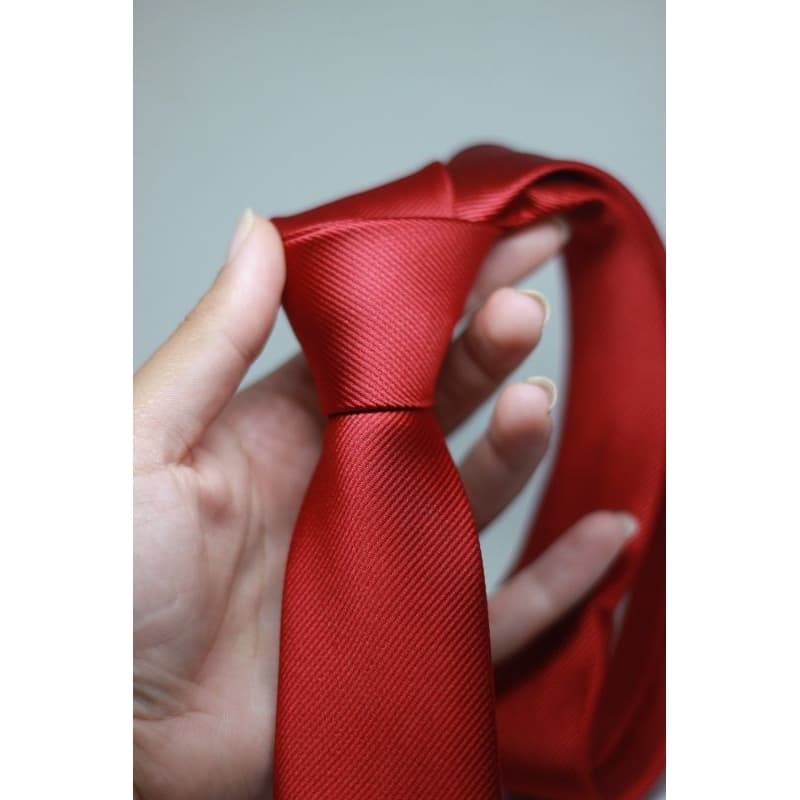 🔥Kit 5 a 20 Gravatas Vermelha Slim Masculina  Elegante Festa Casamento🔥