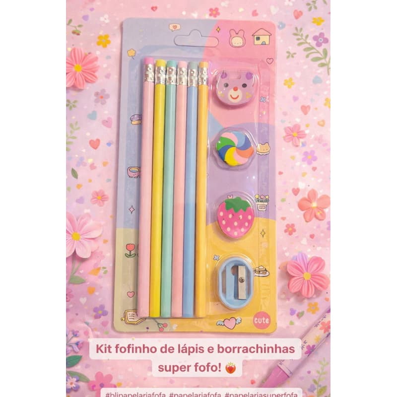 kit lápis pastel