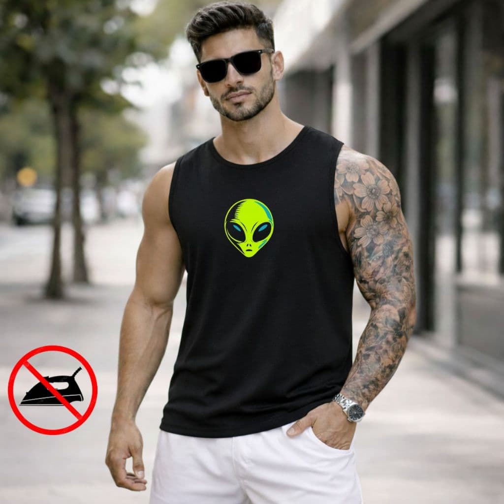 Regata Masculina Machão Estampa Alien Regata Academia Treino Streetwear