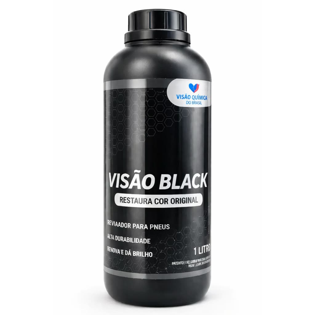 Pinta Pneus Visão Black Alto Teor De Pigmentos Aparência de Novos