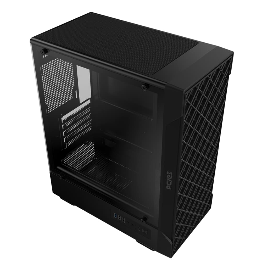 Gabinete Gamer Velyr Black - Pcyes